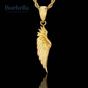 Hip Hop Iced Out Moissanite colgantes y dijes 18K oro y 925 Plata ala hombres colgante joyería - Product Image 3