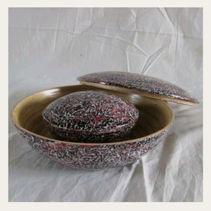 Cuencos de bambú de moda de Vietnam: cuencos naturales para una decoración elegante y almacenamiento práctico de alimentos con atractivo atemporal - Product Image 3