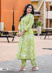 Kurti de Rayón con Estampado Elegante y Bolsillo con Pantalón (Catálogo de 6 Piezas) - Product Image 5