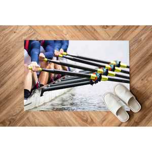 Tapis imprimé : Tapis sur le thème des sports nautiques, Tapis coloré, Tapis pour chambre de garçon, Tapis de luxe, Tapis en velours - Product Image 1