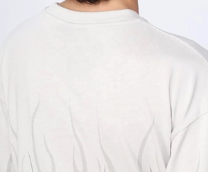 Conjunto de Ropa Informal para Hombre, 100% Algodón, Diseño Holgado para el Hogar, Pantalones Cortos con Cintura Media y Cierre con Cordón, Transpirable - Product Image 4