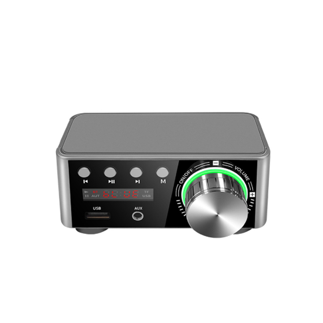 Mini Audio HiFi Blue-tooth 5.0 Power Class D Amplifier Tpa3116 Digital Amp 50W*2 Home Audio Car Marine USB/AUX in