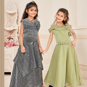 BABY GIRL VOL Telas de fantasía con trabajo hecho a mano en piedra - Product Image 1