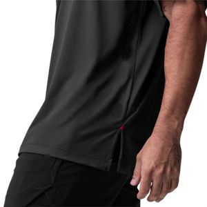Camiseta de entrenamiento de gran tamaño de Color sólido, camiseta de gimnasio de rendimiento, camiseta de entrenamiento atlético de secado rápido antimicrobiana que absorbe el sudor - Product Image 4