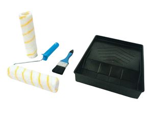 Set di colori con vassoio, pennello, rullo e ricarica da 23 cm (Mader 68407) - Product Image 1