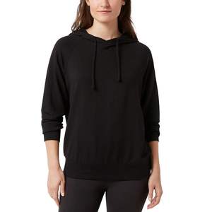 Design de mode femmes tissu éponge sweats à capuche manches longues col rond femmes décontracté automne pull vêtements - Product Image 1