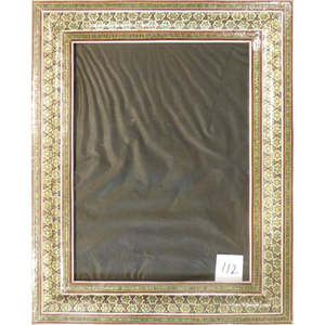 Obra de arte de marquetería Khatam hecha a mano, lista para colgar, para decoración de pared del hogar, 10 x 12, Abckhm104 - Product Image 1