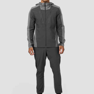 ชุดวอร์มผู้ชายแบบมีฮู้ด ดีไซน์สั่งทำพิเศษจากโรงงาน (OEM)  ผลิตจากผ้าไนลอนน้ำหนักเบา ชุดออกกำลังกาย ชุดลำลอง - Product Image 2