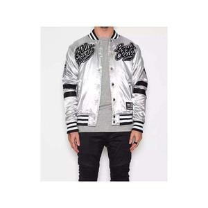 Satin <b>Jacket</b> <b>Lightweight</b> Shiny Bomber <b>Jacket</b> Long Sleeve Casual Outerwear Zip Up Streetwear Fashion Trendy Coat - Product Image 1