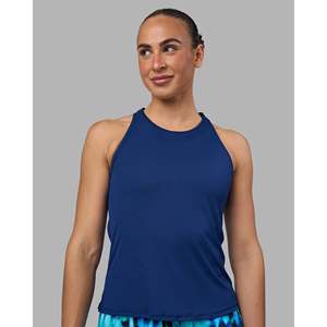 Camiseta sin mangas para correr para mujer 2.0 - Azul medianoche - Product Image 1