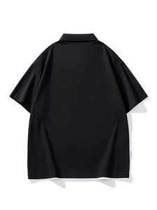 Camiseta Polo Oversize para Hombre, Hombros Caídos, Corte Holgado, Tejido de Algodón, Manga Corta, Cuello Clásico, Estilo Casual Urbano - Product Image 2