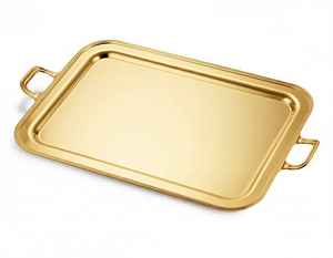 Plateau en argent classique, plateau de service en acier inoxydable de qualité supérieure, passe au lave-vaisselle, design de cuisine, mariage, restaurant, vaisselle - Product Image 5