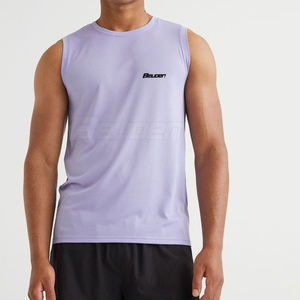 Débardeur pour homme en coton et fibre de bambou tricoté, confortable, respirant, léger, idéal pour l'entraînement et le style décontracté, course à pied - Product Image 4