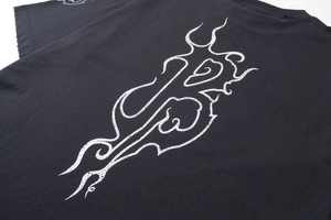 Fabricante personalizado 300Gsm Heavyweight Boxy Drop Shoulder Vintage Streetwear gráfico Camiseta de gran tamaño 100% algodón estampado ácido - Product Image 6