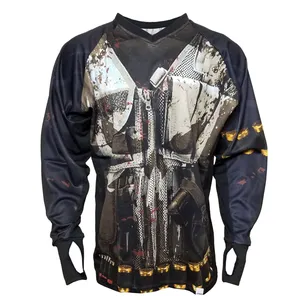 Factory Made Top Quality Paint Ball Mesh Jersey Custom Paintball Tops Stylish And Quick Dry Paintball Jersey