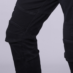 Pantalon de moto décontracté pour homme, vente chaude, couleur foncée, de qualité supérieure, en laine peignée, avec protection rembourrée, prix bas, respirant - Product Image 6