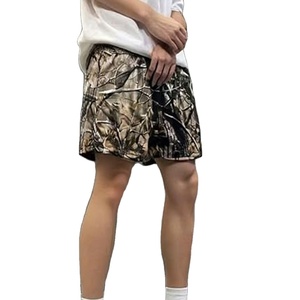 Pantalones Cortos Deportivos Casuales para Hombre, con Cordón Ajustable, 100% Poliéster, Resistentes al Viento, Cintura Media, Bolsillos con Impresión Digital, Transpirables, con Logotipo Frontal - Product Image 1