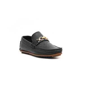 <b>Boys</b> Black Formal Moccasin <b>Clogs</b> KD0583 - Product Image 3