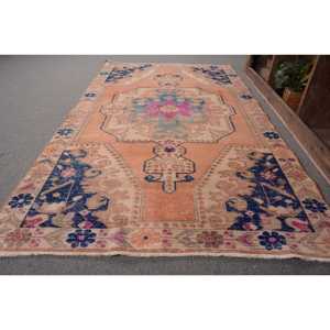 พรมตุรกีวินเทจคลาสสิกสีเบจสีดำ4.1x7.2ft เป็นมิตรกับสิ่งแวดล้อมการออกแบบงานปะทำจากยางขนสัตว์วัสดุโพลีเอสเตอร์ห้องรับประทานอาหารวัยรุ่น - Product Image 2