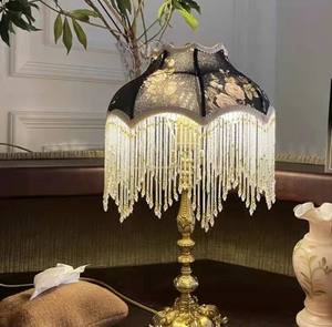 Belle frange perlée de 6 pouces : perles de rocaille, perles de cristal, garniture pour abat-jour - Product Image 4