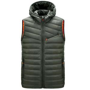 Personalizable de los hombres sin mangas con capucha impermeable ecológico burbuja Puffer chaleco chaqueta cálido invierno impermeable de secado rápido personalizado - Product Image 1
