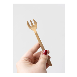 ชุดช้อนส้อมและส้อมด้ามทองเหลืองขัดเงาสีทองมีดีไซน์ - Product Image 5