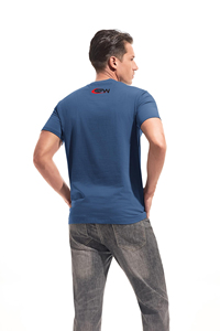 T-shirts pour hommes en coton stretch à manches courtes, haut à coupe musculaire, décontracté, musculation, entraînement, vêtements d'entraînement d'été - Product Image 2