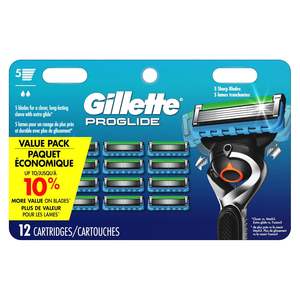 Repuestos de Cuchillas para Afeitar Gillette Fusion5 ProGlide para Hombre, Paquete de 12, Cuchillas para Hombre - Product Image 1