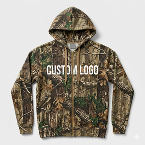 Sudaderas con Capucha Personalizadas para Hombre, 100% Algodón, Estilo Urbano, Color Negro, con Cierre, Técnica de Teñido Liso, Venta al Por Mayor para Invierno - Product Image 3