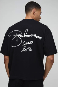 2025 surdimensionné hommes sérigraphie T-Shirt 100% coton 240GSM personnalisé Premium couture qualité Streetwear à manches longues en gros - Product Image 2