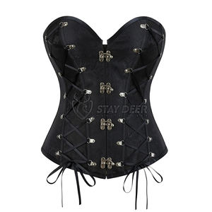 Corset bustier gothique pour femmes, look steampunk vintage classique - Product Image 1