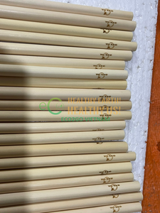 Lot de pailles biodégradables en bambou, lot de 25, pailles de couleurs, à bulles de bambou, fabriquées au Vietnam, ec2go - Product Image 4