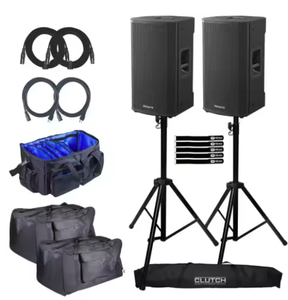 Haut-parleurs actifs 2 voies FBT VEN-TIS 112A de qualité supérieure, 12 pouces, avec supports, pack duo - Product Image 2