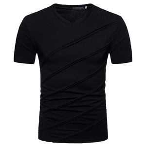 T-shirt pour homme à manches courtes au toucher doux, multicolores, sublimation par transfert thermique, modèle vierge, vente en gros, polyester, T-shirt de sublimation, Chine - Product Image 3