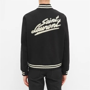 Chaquetas Varsity de Lana Personalizables para Hombre Reversible Chenille Bordado Béisbol Letterman Parches Transpirable Con Capucha Soporte - Product Image 3