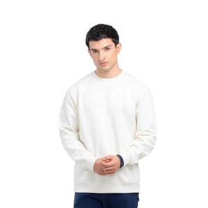 Precio al por mayor de fábrica de alta calidad Material suave Logotipo personalizado Sudaderas para hombre Estampado personalizado Cuello redondo Blanco Sudaderas para hombre - Product Image 3