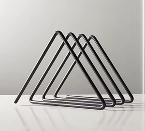 Porte-serviettes en argent de luxe anneau rond Design support de tissu pour style de table et accent décoratif pour la maison - Product Image 2