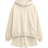 Ensemble court deux pièces personnalisé pour femme, sweat à capuche tendance, respirant, en Spandex/Polyester, idéal pour l'été, vente en gros