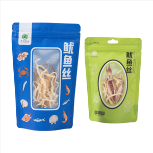 Matte Finish Stand <b>Up</b> Pouch with Window <b>Zip</b> and Tear Notch for Natural Snack and Dry Food Packaging Applications - Product Image 5