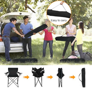 Mobilier d'extérieur moderne Vente en gros Chaise de camping pliante portable en acier inoxydable pour le jardin Profitez du plein air - Product Image 4