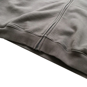 Pull à col zippé 100% coton coupe classique rétro avec logo personnalisé, 340g, qualité supérieure, unisexe, style streetwear vintage imprimé - Product Image 4