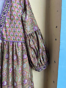 Bohemian 100% Cotton Maxi <b>Dress</b> Floral Embroidered Traditional <b>Casual</b> <b>Long</b> Maxi <b>Dress</b> with Elegant Embroidery Decoration - Product Image 5