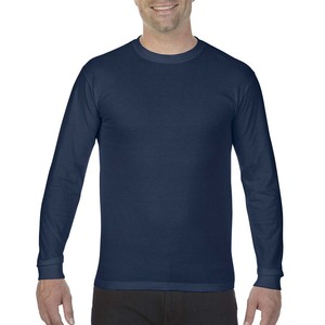 เสื้อแขนยาวคอลูกเรือผ้าฝ้ายผู้ชายระบายอากาศ - Product Image 1