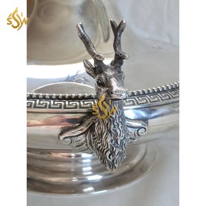 Casserole en argent pour la maison et la cuisine Plat et marmite Standard de haute qualité Forme ronde Décoration de table Casserole Hot Pot - Product Image 3