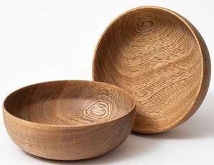 Ensaladera rústica de madera natural de gran tamaño hecho a mano frutas pasta pan granja cocina servir vajilla decorativa - Product Image 4