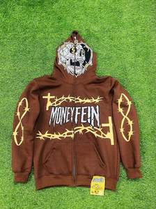 Sweats à capuche décontractés d'hiver pour hommes Couleur unie 100% coton Regular Fit Respirant Vêtements de mode écologiques - Product Image 2