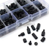 Kit de vis mâle-femelle/femelle-femelle en nylon M2 M2.5 M3, 300 pièces/ensemble, blanc/noir, avec écrous hexagonaux, entretoises et supports pour modules électroniques