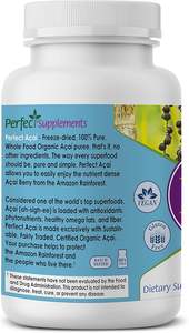 Capsules d'Açaï de Haute Qualité Anti-Âge Antioxydantes Capsules Naturelles d'Açaï Capsule d'Açaï-Berry-Bresil Euterpe Oleracea - Product Image 3