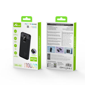 HOME DIGITALOME HPK-032 portable PD Powerbank 10000mah Batterie haute capacité LED à affichage numérique Charge rapide 22.5w C Phone - Product Image 2
