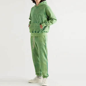 Sweats à capuche délavés à l'acide respirants à séchage rapide Impression personnalisée du logo Sweats à capuche délavés à l'acide de haute qualité - Product Image 2